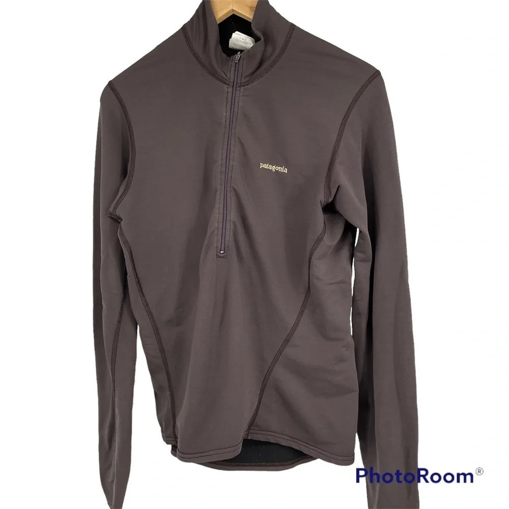 Patagonia long sleeved 1/4 zip mock neck bike shirt small